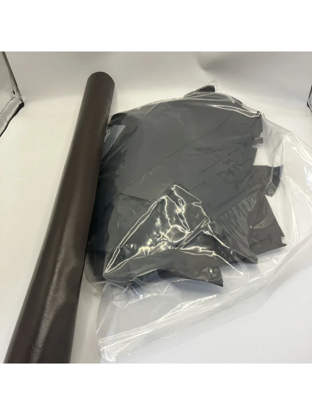 Almost 4lbs Of Bulk Scrap Leather Trimmings, Cowhide Remnants, Premium Leather